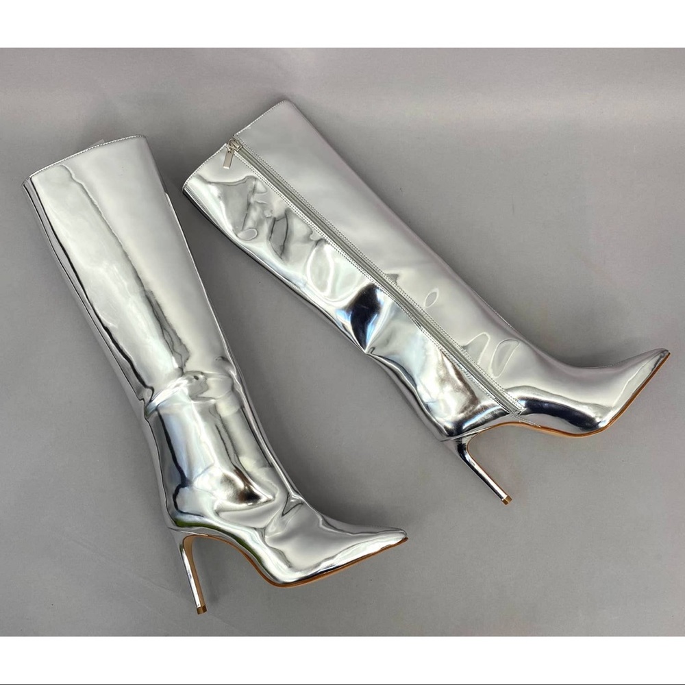 COPY - Schutz Mary-Up Metallic Boots